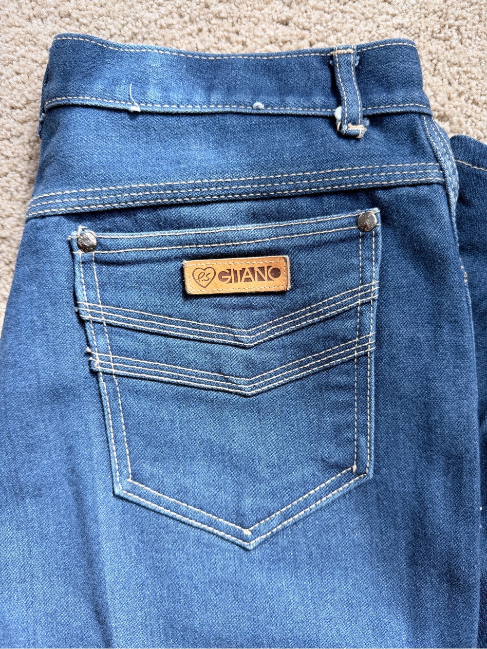 Rare mint condition vintage Gitano Jeans from 70s-80s perfect condition - Picture 2 of 9